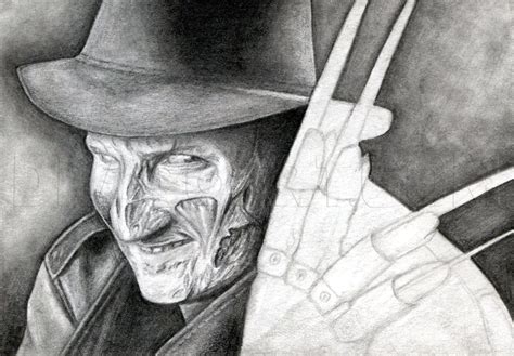 draw freddy krueger|freddy krueger simple drawing.